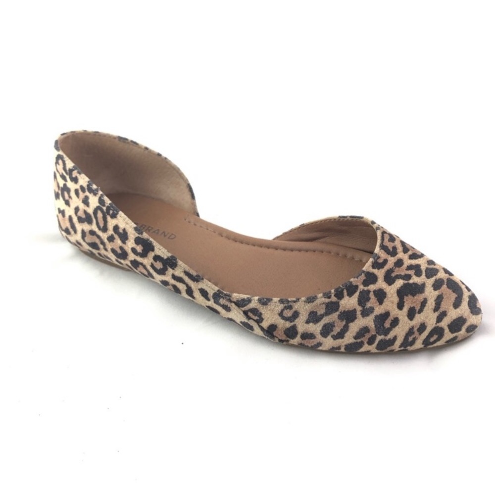 Lucky Brand Abia Animal Print Suede Leather Flat